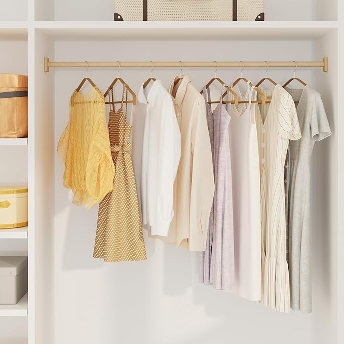 Bamboo Hangers 20 Pack - Durable & Slim Coat Hanger - Suit Hangers with 360-Degree Rotatable Hook, Suit Hangers for Clothes, Jacket, Shirt, Tank Top, Pant (Natural-1, 20)