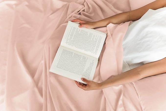 Cal King 6 Piece Sheet Set - Cooling & Breathable - Hotel Luxury Bedding, Includes Fitted Sheet for Women, Men, Kids & Teens - 1 Flat, 1 Fitted Sheet, 4 Pillowcases w/Deep Pockets - Lavender Pink