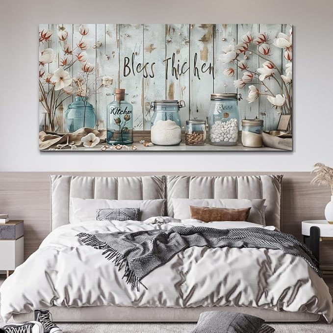 ERQINHUA Large Wall Decor Canvas Wall Art For Bedroom Living Room Decor Kitchen And Dining Room Painting Artwork Print For Home Decor Room For office Farmhouse Room Decoration Aesthetics 30x60 In