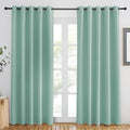 NICETOWN Aqua Blue Blackout Curtains 84 inch Length, Grommet Top Room Darkening Drapes for Bedroom Living Room, Light Blocking Window Covering for Privacy (W66 x L84 Inch, 1 Panel)