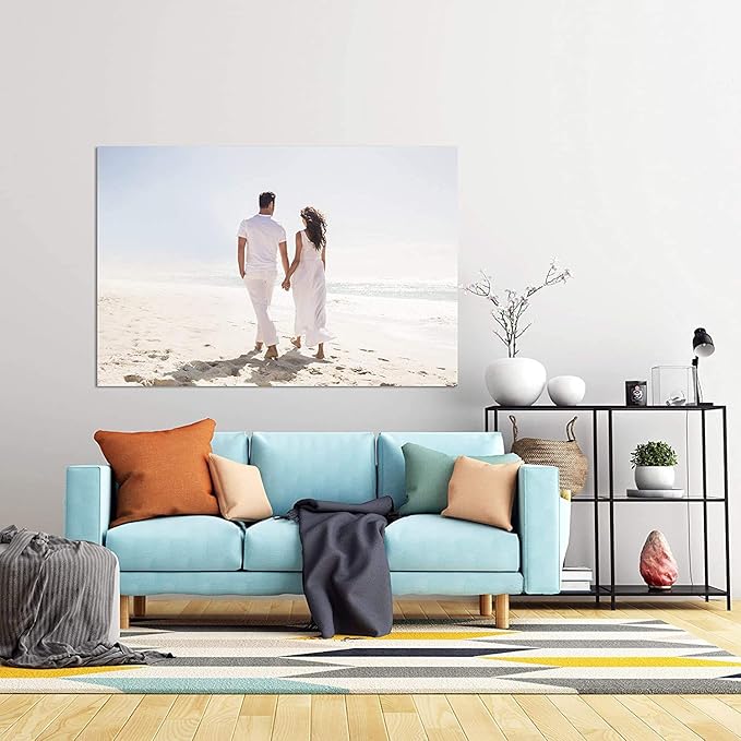 TreeDeal Personalized Photo to Canvas Print Wall Art with Your Pictures- Custom Canvas Prints Custom Canvas Wall Art for Living Room, Bedroom Canvas Prints for Home Decoration (48'' x 32'')