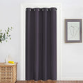 NICETOWN Blackout Doorway Curtain Drape 78 inch Long - Grommet Noise Reducing Thermal Insulated Solid Modern Window Treatments for Bedroom Closet (1 Panel, 52 x 78 Inch, Greyish Purple)