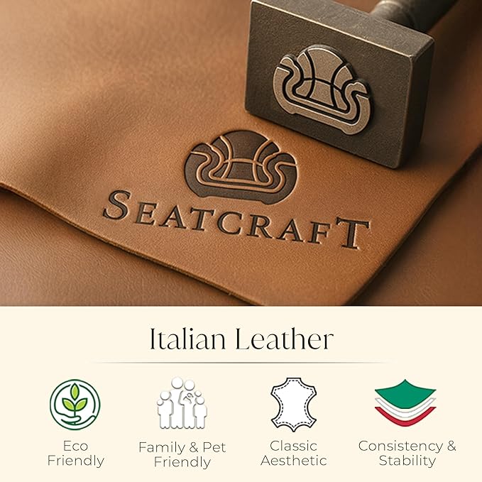 Seatcraft Diamante Zero-Gravity CoolZero Italian Leather Home Theater Seating, Power Headrest, Power Recline, Row of 3, Tawny