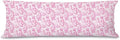 Pink Chinoiserie Poodle Dog 20x54 Body Pillow Cover with Zipper,Poodle Decor,Grandmillennial Pink Dog Decorative Body Pillow Cases for Bed Couch