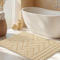 hicorfe Indoor Doormat,Front Back Door Mat Rubber Backing Non Slip Door Mats 20"x31.5" Absorbent Resist Dirt Entrance Doormat Inside Floor Mats for Entryway Washable Low-Profile(Cream Yellow)