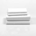 Cuddledown dreamstead King Bed Soft, Easy, 100% Cotton, Luxury Sateen, Set Includes Fitted, Flat Sheet and Pillowcase, White