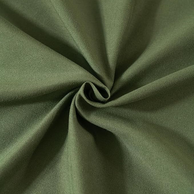 TSUTOMI Green Bed Skirt Twin Size Ruffled Bed Skirt with Split Corners, Twin Bed Skirt 18 Inch Drop,Twin Size Bed Skirt Green for Ruffled Bed Skirt with Split Corners, Bed Skirt Twin Size
