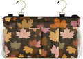 Bedside Caddy Hanging Bunk Bed Caddy Bed Organizer Hanging Pocket with 2 Hooks Bedside Storage Organizer Pocket Bag Holder Various Maple Leaves