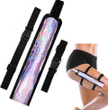 Summer Rave Fan Thigh Holster Rave Fan Holder Folding Hand Pouch Foldable Sleeves with Waist Belt for Thigh Party