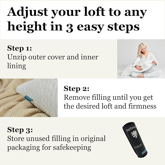 Saybrook Adjustable Pillow - Down Alternative - King