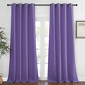NICETOWN Blackout Room Darkening Window Curtain - Thermal Insulated Solid Grommet Blackout Patio Door Curtain/Drape for Living Room (Lilac Purple, 1 Panel, 52 by 95-inch)