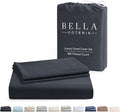 Bella Coterie Luxury Bamboo Viscose King Size Duvet Cover Set | 100% Organically Grown | Corner Ties | Ultra Soft | Cooling | Two Pillow Shams | 106 x 94 | No Insert [Charcoal Grey]