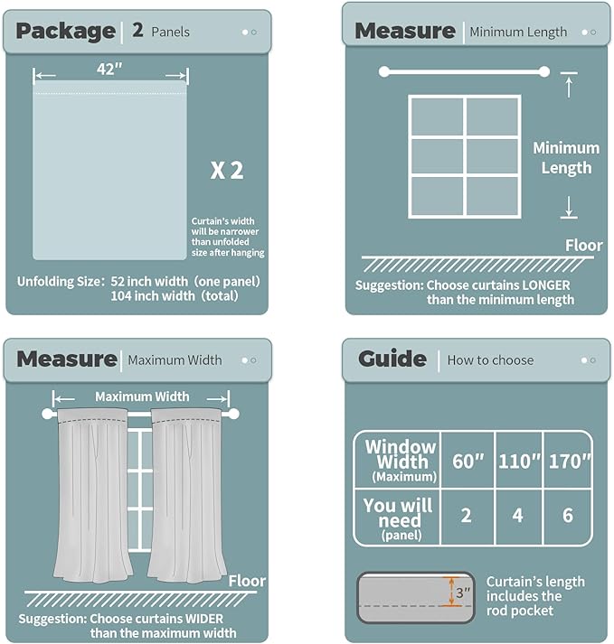 BGment 100% Blackout Curtains for Bedroom 63 Inch Length 2 Panels, Thermal Insulated Room Darkening Curtains Rod Pocket Soundproof Bedroom Living Room Window Curtains, Sand, Each 42 Inch Wide