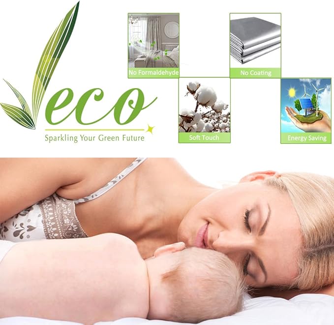 NICETOWN Insulated Curtains Blackout Draperies - Triple Weave Microfiber Home Thermal Insulated Solid Ring Top Blackout Curtains/Panels for Bedroom(Sea Teal, Set of 2, 52 x 72 Inch)