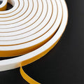 Weather Stripping Door Seal Strip, Strong Adhesive, Weatherproof, Reduce Noise, Gap Filler, Foam Insulation Tape for Doors and Windows (1/2 in x 1/2 in x 13 Ft), White