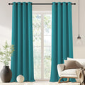 NICETOWN Blackout Drapery Curtain Panel 90 inches Long - Window Treatment Thermal Insulated Grommet Blackout Curtain/Drape for Bedroom Living Room (Peacock Teal, 1 Panel, 46 by 90 inches)
