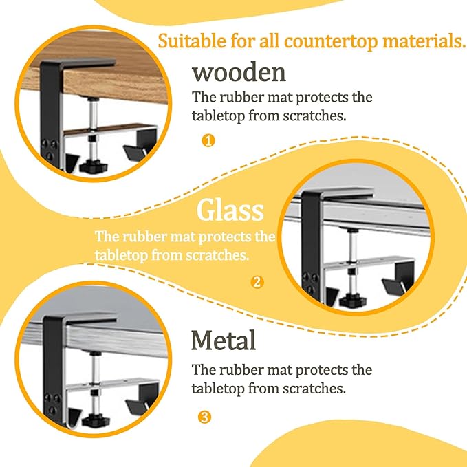No Drill Under-Desk Cable Management Tray, Desktop Cable Organizer, Fabric Storage Tray, Two Installation Methods, Suitable for Office/Home Use. (13 * 27in)
