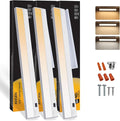 Ansen 3Packs of Under Cabinet Lights for Kitchen, 48in 26W 1720LM, Dimmable Hardwire Led Light for Closet, CRI>92, R9>90, 3 Color Temperature, 3000K/4000K/5000K(Warm White, Cool White, Daylight)