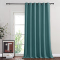NICETOWN Blackout Room Darkening Window Curtain - Thermal Insulated Solid Grommet Blackout Patio Door Curtain/Drape for Living Room (Sea Teal, 1 Panel, 80 by 95-inch)