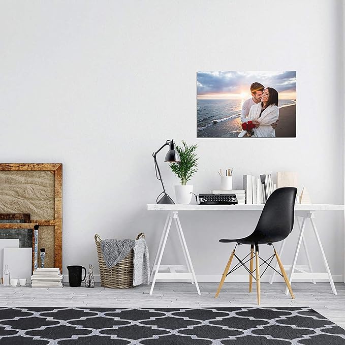 TreeDeal Personalized Wall Art with Your Photo On Canvas - Custom Photo to Canvas Print Wall Art for Living Room Bedroom Home Décor- Digitally Printed(18" x 12")