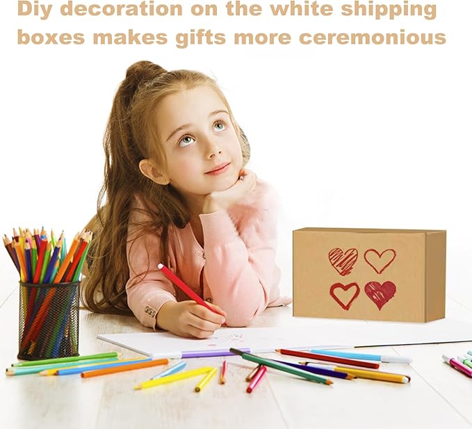 36Pcs Shipping Boxes,8x6x6 & 9x6x4 & 10x7x5 Mix and match Small Shipping Boxes,3 Sizes 12PCS Each shoe boxes cardboard.