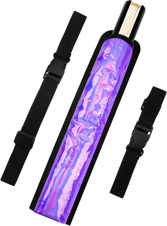 Summer Rave Fan Thigh Holster Rave Fan Holder Folding Hand Pouch Foldable Sleeves with Waist Belt for Thigh Party