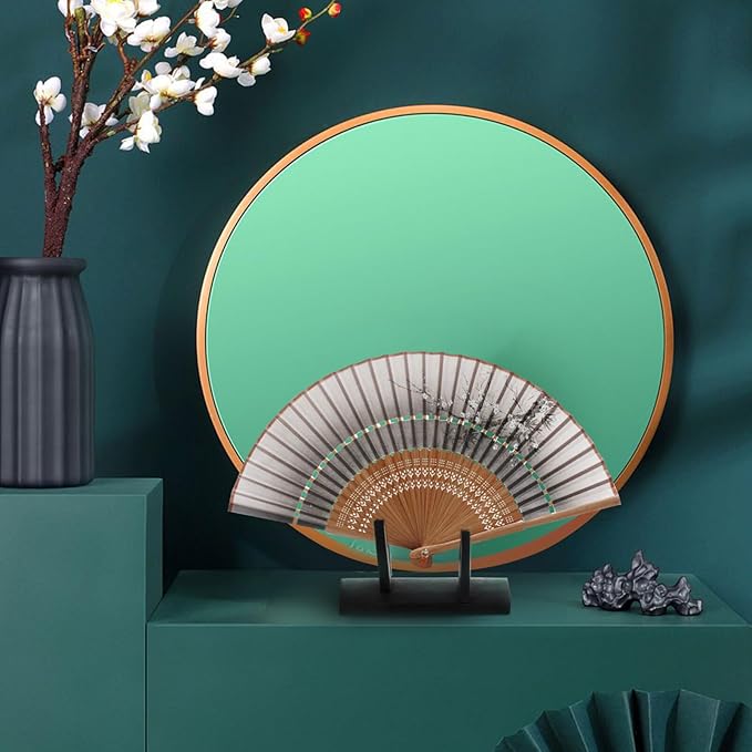 IMIKEYA Japanese Folding Fan Stand Holder Handheld Fan Display Stand Room Decor Storage Folding Fan Display Base Exhibition Desktop Use