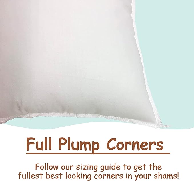 Pillowflex Synthetic Down Pillow Insert - 22x38 Down Alternative Pillow, Ultra Soft Oversized King Bed Sleeping Pillow, Large Rectangle Sham - 1 Decorative Pillow Form