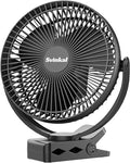 Svinkal Portable Clip on Fan 10000mAh Battery Powered, USB Type C, Supports 720° Adjustment, 4 speed, 8inch Personal Fan for Table, Bedroom, Desk, Camping, Stroller, Golf Cart