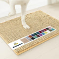Muddy Mat® Shown on TV – Super Absorbent Microfiber Dog Door Mat for Muddy Paws, Non-Slip Washable Pet Rug, Quick Dry Chenille Entryway Carpet, Machine Washable Indoor Outdoor mat, Beige 30"x19"