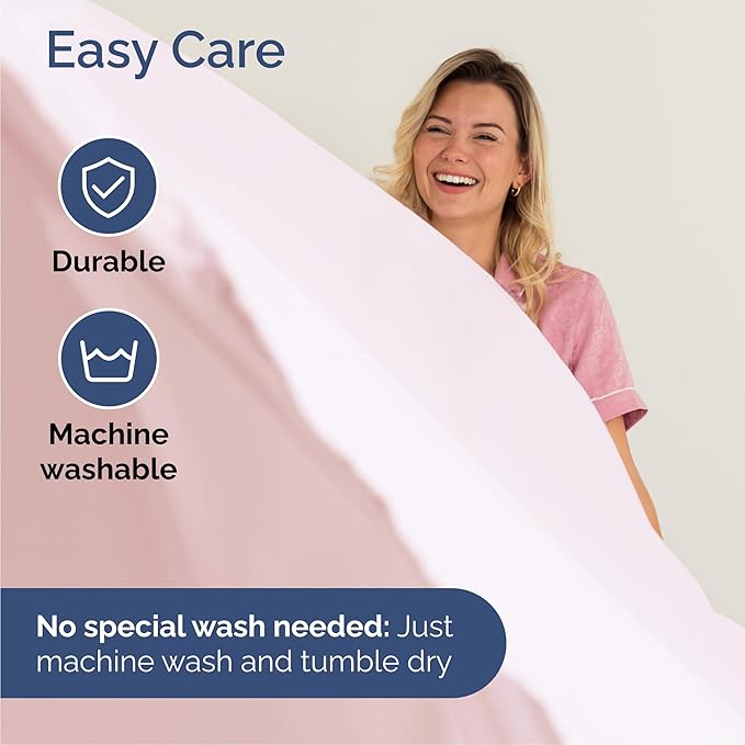 Cal King 6 Piece Sheet Set - Cooling & Breathable - Hotel Luxury Bedding, Includes Fitted Sheet for Women, Men, Kids & Teens - 1 Flat, 1 Fitted Sheet, 4 Pillowcases w/Deep Pockets - Lavender Pink