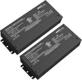 EMITEVER Dimmable Led Driver, 2 Packs 120W AC 110V-277V to DC 24V Transformer, 5-in-1 Dimming: ELV/MLV/TRIAC / 0-10V / 1-10V / 10V PWM/Potentiometer, Waterproof IP67 and UL Listed