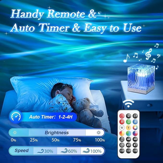 Christmas Projector Christmas Gifts for Teens,White Noise Sound Machine+18 Colors+Bluetooth Music+Remote Control Northern Lights Projector Aurora Light Projector for Bedroom,Christmas Stuff Room Decor