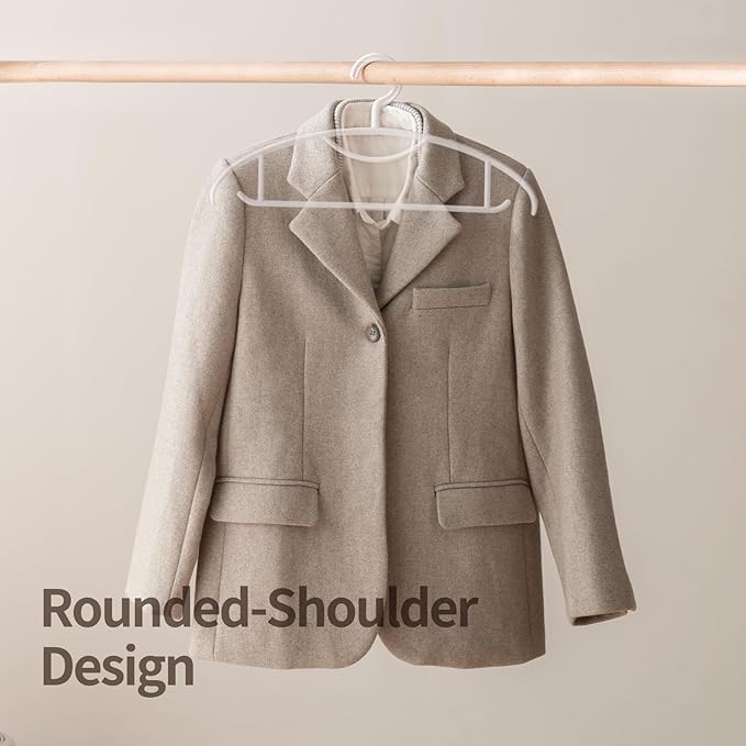 Clothes Hangers Plastic, Makes The Perfect Coat Hanger and General Space Saving Clothes Hangers for Closet