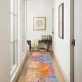 Lahome Modern Abstract Runner Rugs with Rubber Backing - 2x8 Colorful Rug Runners for Hallways Non Slip Washable Carpet Runner, Rainbow Soft Non Skid Indoor Long Runner for Bedroom Kitchen