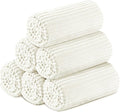 Buryeah 6 Pcs Flannel Throw Blanket Bulk 50 x 60 in Sleepover Blanket Outdoor Wedding Throw Lightweight, Oeko-tex Standard 100 Certified for Sofa Homeless Gifts (White)