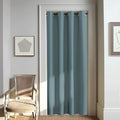NICETOWN Blackout Greyish Blue Curtain for Living Room - Grommet Solid Thermal Insulated Sound Dampening Doorway Window Curtain Drape for Bedroom/Sliding Door (1 Panel, W46 x L80)