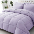 JOLLYVOGUE Full Comforter Set, Ultra-Soft Bed in a Bag Full Size 7 Pieces, Oeko-TEX Certified Bedding Set with Down Alternative Comforter, Sheets, Pillowcases & Shams, Lavender