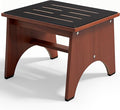 One Step Stool for Adults Seniors with Non-Slip Rubber Stepping Feet, 12" Heavy Duty Wooden Step Stools with 450 LBS Capacity Bed Steps for High Beds, Bathroom, Bedroom, Kitchen & Bedside Support
