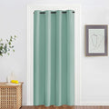 NICETOWN Blackout Doorway Curtain Drape 78 inch Long - Grommet Noise Reducing Thermal Insulated Solid Modern Window Treatments for Bedroom Closet (1 Panel, 52 x 78 Inch, Aqua Blue)