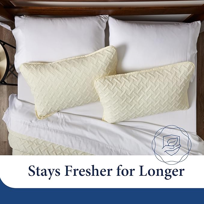 Cosy House Collection Luxury Rayon Derived from Bamboo 2-Piece Quilt Set - Ultra Soft Quilted Coverlet Bedspread - Classic Weave Stitch - Includes Quilt and 1 Pillow Sham (Twin/Twin XL, Navy Blue)