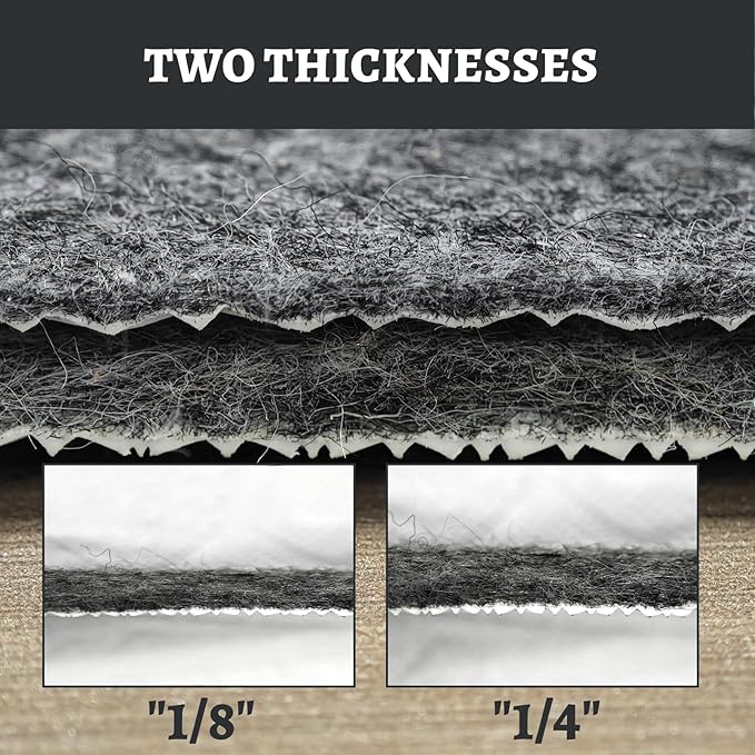 100% Waterproof Rug pad, 2x6 ft Area Rug Non-Slip Rug Pads, Carpet Pads for All Floors and finishes, Felt pad for Hardwood Floors, Keep Carpets in Place Soft and Secure