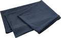 Oubonun 100% Jersey Cotton Body Pillow Cover with Zipper - Luxury Soft Removable Pillow Case - Long Fuzzy - Knitted (Navy Blue, 21"X54")