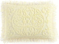 Beatrice Home Fashions Medallion Chenille Bedspread, King Sham, Yellow