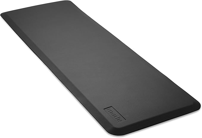 Made Medical 73" x 24" Bedside Non-Slip Fall Mat for Elderly - Fall Prevention Anti-Skid Pad with Beveled Edge Anti-Fatigue Floor Mat, Black