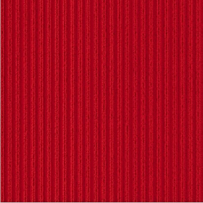 Ottomanson 2'7" x 13' Hallway Runner with Scraper Pile Extra Durable Non-Slip Rug Mat for Indoor & Outdoor Use - Ideal for Kitchen, Entryway, Patio & Garage - High-Traffic Carpet, Red