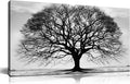 Prepeyssee Tree of Life Wall Art Large Artwork Black and White Wall Art Modern Landscape Nature Canvas Prints Decor for Living Room Bedroom Office Ready to Hang 20"x40"