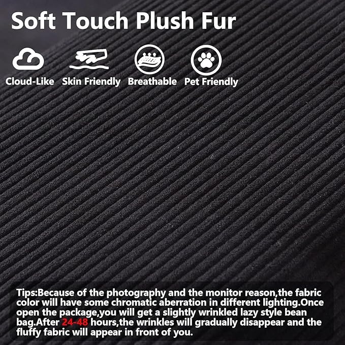 79'' Convertible Sleeper Sofa Bed, 3-in-1 Foldable Floor Couch with Corduroy Upholstery, No Assembly Loveseat, Light Brown Lounge Mattress for Living Room, Studio, Guest Room (Black)