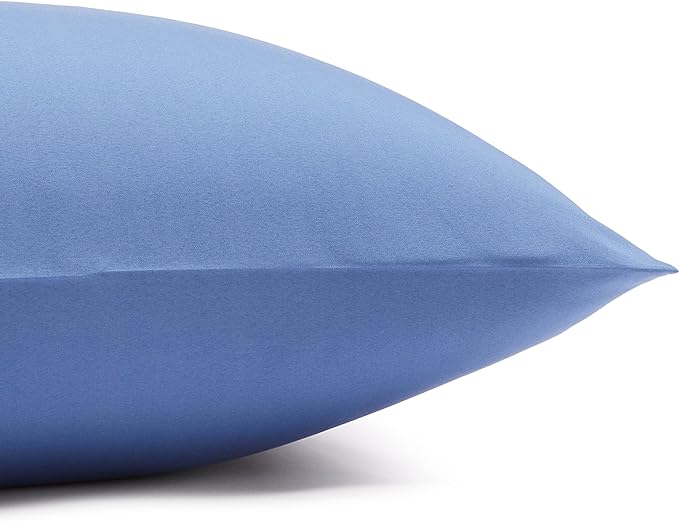 Amazon Basics Lightweight Ultra-Soft Breathable Easy Care Microfiber 3-Piece Bed Sheet Set with 14-Inch Deep Pockets, Twin XL, Dutch Blue, Solid
