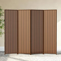 4 Panel Room Divider and Extra Wide Folding Privacy Screen, 63" W x 67" H, Bamboo Room Divider for Room Separation.